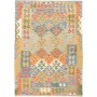 Tappeto Kilim Afghanistan Geometrico Multicolore Vibrante 12