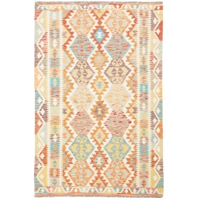 Tappeto Kilim Afghanistan Geometrico Multicolore Pastello Ch