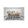 tappeto moderno Louis De Poortere Module Camel Blue 9196