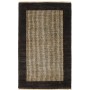 Tappeto Shayan Pakistan A Righe Nero Crema 92x152 Cm