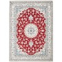Tappeto Nain Kashmar Persia Medaglione Rosso Crema 170x235 C