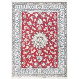 Tappeto Nain Kashmar Persia Medaglione Rosso Crema 150x203 C