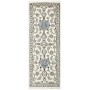 Tappeto Nain Kashmar Persia Medaglione Avorio Blu 78x210 Cm