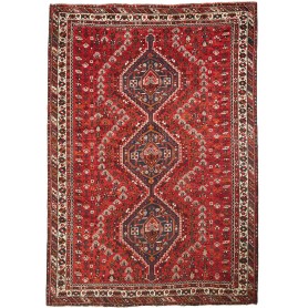 Tappeto Shiraz Persia Astratto Rosso Blu 210x297 Cm