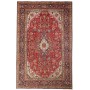 Tappeto Tabriz Persia Medaglione Rosso Blu 205x315 Cm