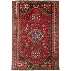 Tappeto Shiraz Persia Geometrico Rosso Blu 213x313 Cm