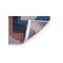 tappeto moderno Louis De Poortere Module Camel Blue 9196