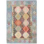 Tappeto Kilim Afghanistan Geometrico Blu Multicolore 167x239