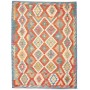 Tappeto Kilim Afghanistan Astratto Arancio Azzurro 180x239 C