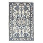 Tappeto Nain Kashmar Persia Medaglione Crema Blu 60x90 Cm