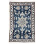 Tappeto Nain Kashmar Persia Medaglione Blu Navy Avorio 60x90