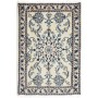 Tappeto Nain Kashmar Persia Medaglione Avorio Blu 60x90 Cm