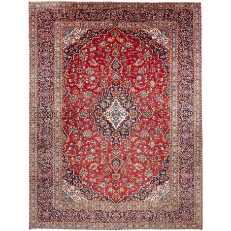 Tappeto Ardakan Persia Medaglione Rosso Blu 290x385 Cm