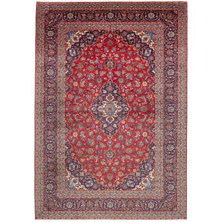 Tappeto Ardakan Persia Medaglione Rosso Blu 250x360 Cm