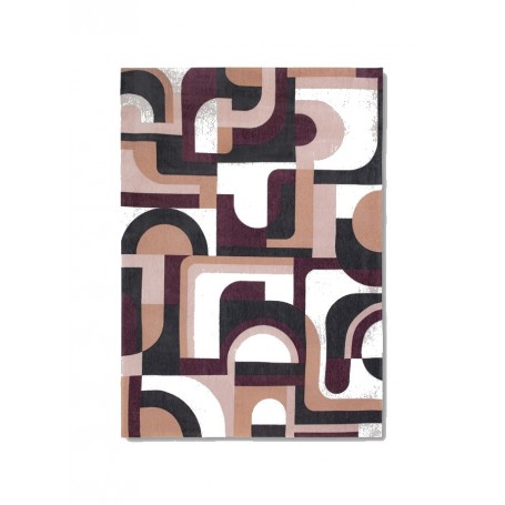 tappeto moderno Louis De Poortere Module Pink Rohe 9209