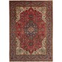 Tappeto Tabriz Persia Medaglione Rosso Blu 204x290 Cm