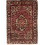 Tappeto Zandjan Persia Geometrico Rosso Crema 137x205 Cm