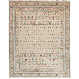 Tappeto Rubin Pakistan Geometrico Beige Policromo 246x303 Cm