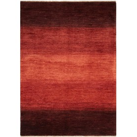 Tappeto Shayan Pakistan Astratto Rosso Sfumato Marrone 147x2
