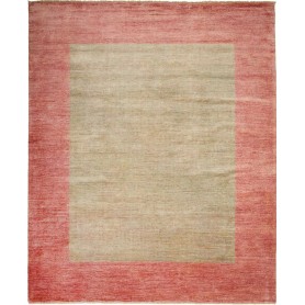 Tappeto Shayan Pakistan Tinta Unita Beige Rosa Salmone 153x2