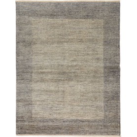 Tappeto Shayan Pakistan Geometrico Grigio Bicolore 154x199 C