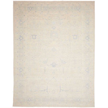 Tappeto Zigler Fine Pakistan Geometrico Crema Azzurro Polver