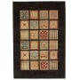Tappeto Bakhtiyar Pakistan Astratto Marrone Scuro Beige 123x