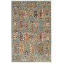 Tappeto Tribal Pakistan Astratto Azzurro Petrolio Tenue Mult