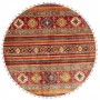 Tappeto Samarkand Pakistan Astratto Rosso Blu 195x195 Cm