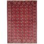 Tappeto Torkaman Persia Astratto Rosso Crema 150x217 Cm