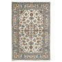 Tappeto Kashan Fine Persia Medaglione Avorio Blu 97x145 Cm