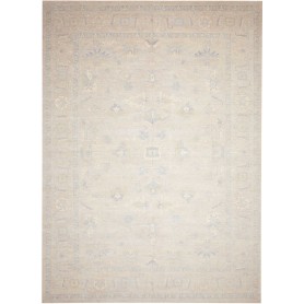Tappeto Zigler Fine Pakistan Astratto Avorio Azzurro Tenue 3