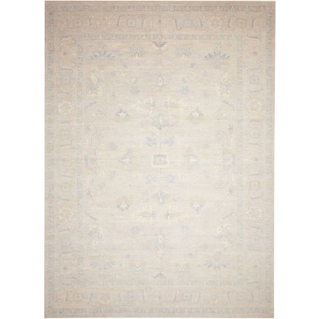 Tappeto Zigler Fine Pakistan Astratto Avorio Azzurro Tenue 3