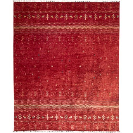 Tappeto Siva Pakistan Astratto Rosso Rubino Di Beige 248x303