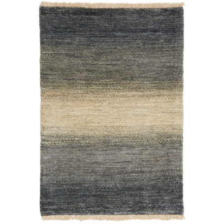 Tappeto Shayan Pakistan Astratto Grigio Antracite Beige 63x9