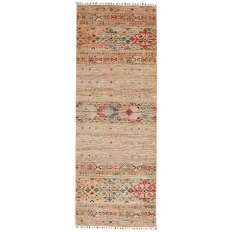 Tappeto Rubin Pakistan Geometrico Beige Policromo 85x237 Cm