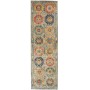 Tappeto Tribal Pakistan Astratto Azzurro Multicolore 82x273