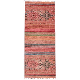 Tappeto Rubin Pakistan Geometrico Rosa Rosso 78x193 Cm