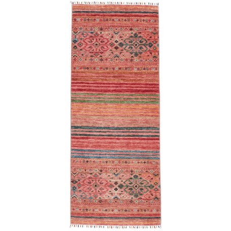 Tappeto Rubin Pakistan Geometrico Rosa Rosso 78x193 Cm