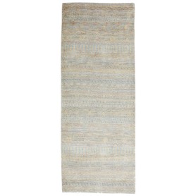 Tappeto Royal Gabbeh Pakistan Geometrico Grigio Azzurro 77x2