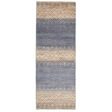 Tappeto Royal Gabbeh Pakistan Geometrico Blu Beige Naturale