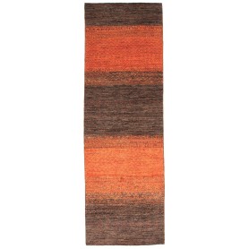 Tappeto Royal Gabbeh Pakistan A Righe Terracotta Marrone Scu
