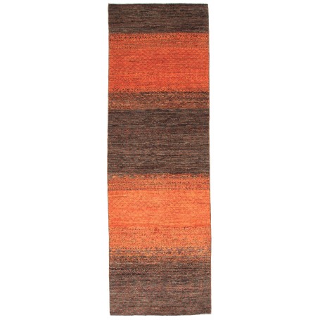 Tappeto Royal Gabbeh Pakistan A Righe Terracotta Marrone Scu