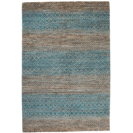 Tappeto Royal Gabbeh Pakistan Geometrico Turchese Marrone 16