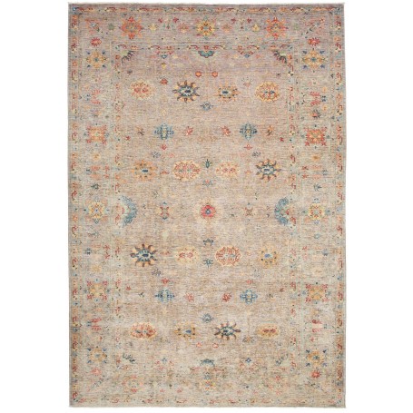 Tappeto Zigler Fine Pakistan Floreale Grigio-beige Policromo
