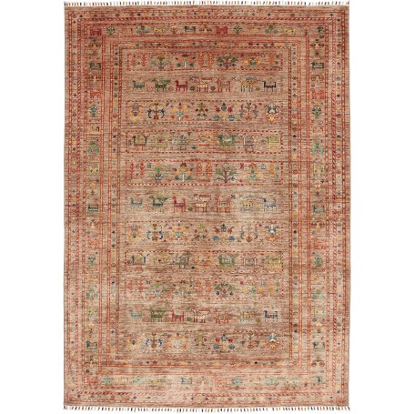 Tappeto Rubin Pakistan Astratto Terra Multicolore 167x240 Cm