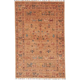 Tappeto Rubin Pakistan Astratto Terracotta Multicolore 99x15