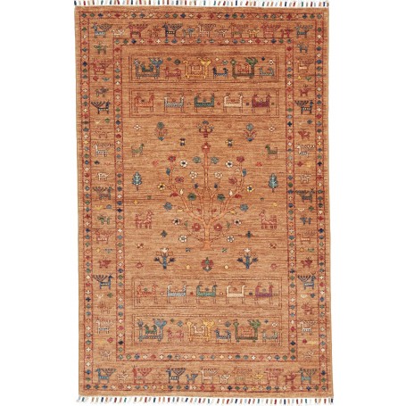 Tappeto Rubin Pakistan Astratto Terracotta Multicolore 99x15