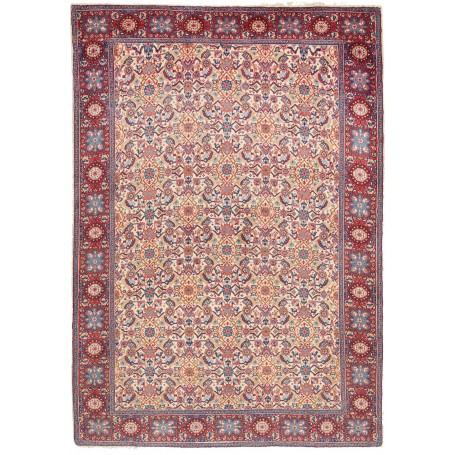 Tappeto Sarough Persia Floreale Beige Rosso 102x150 Cm
