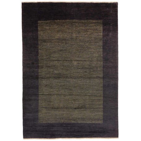 Tappeto Shayan Pakistan Geometrico Antracite Oro 207x292 Cm
